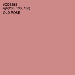 #CD8888 - Old Rose Color Image